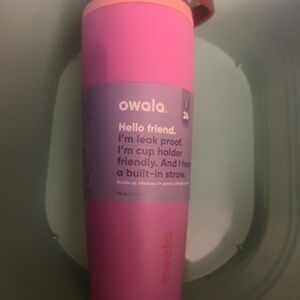 Owala Pink Tumbler with Straw 30 Oz